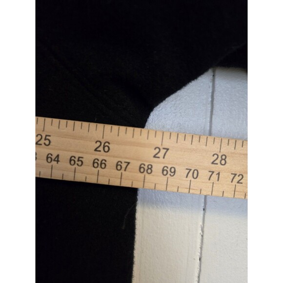 Herman Kay Coat Womens 8 Black Wool Blend Winter Old Money Timeless Preppy - Picture 7 of 9